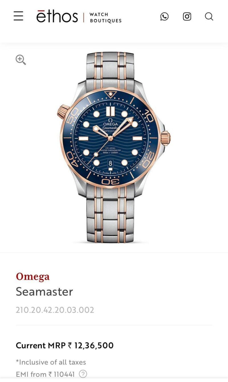 OMEGA SEAMASTER ORIGINAL AUTOMATIC UA Grade