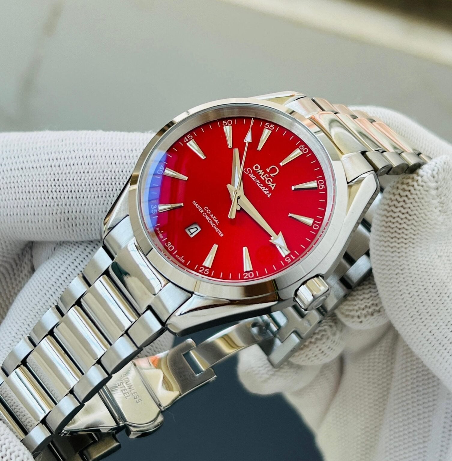 Omega Seamaster Aqua Terra Red Dial