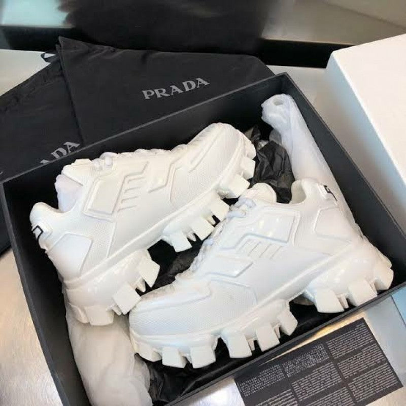 Pradaa cloudbust thunder sneakers white