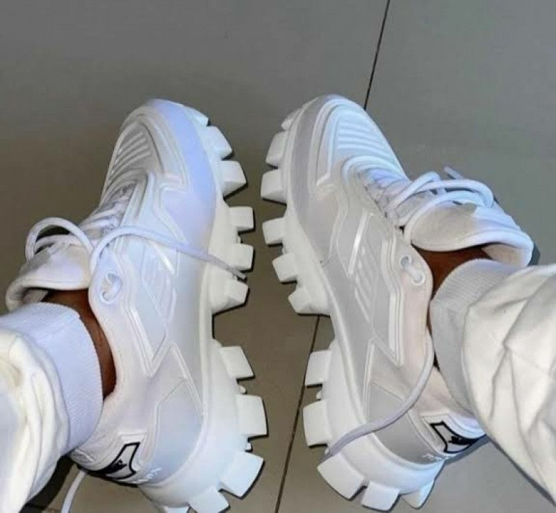 Pradaa cloudbust thunder sneakers white