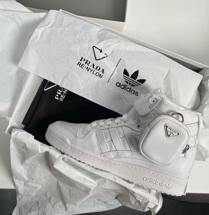 Prad a adidas Forum HIGH Re Nylon White