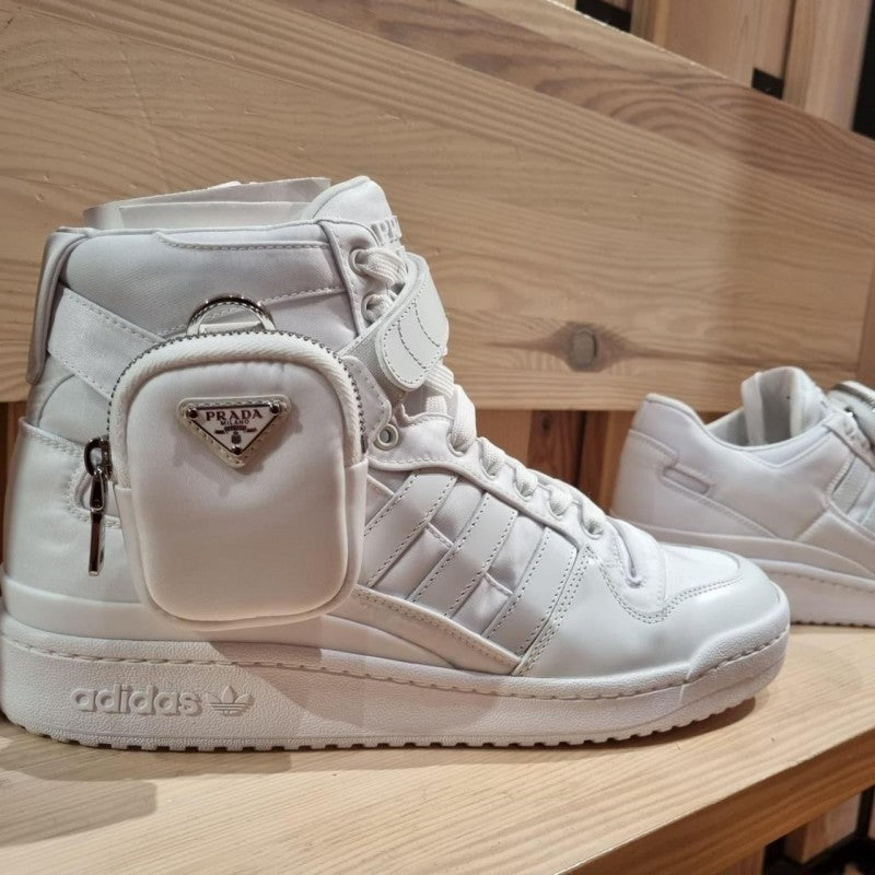 Prad a adidas Forum HIGH Re Nylon White