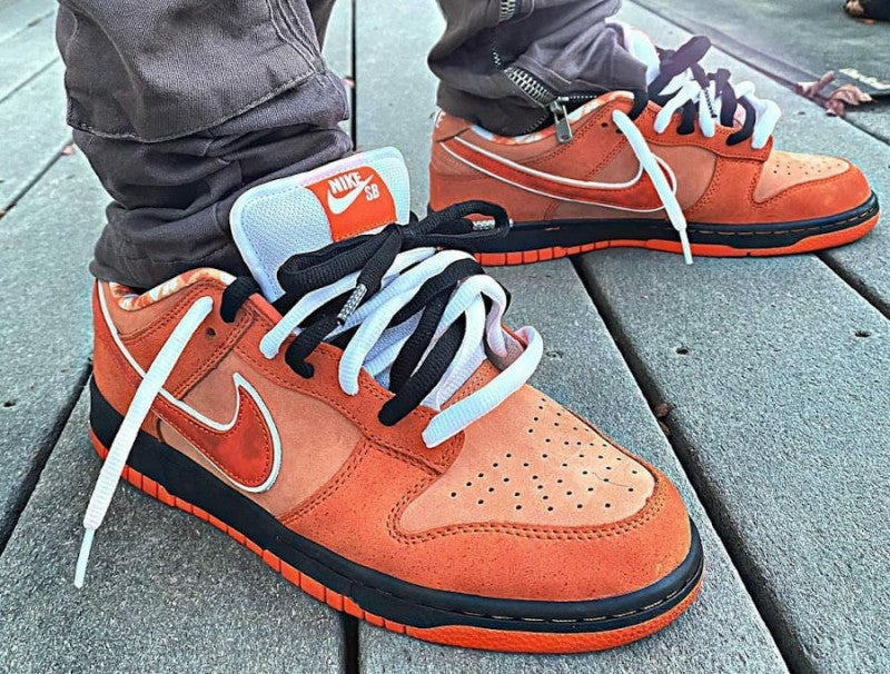 Nikee SB Dunk Low Orange Lobster With Band Fix