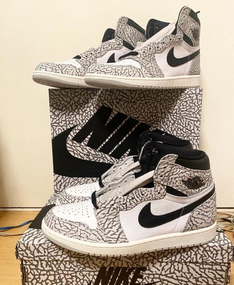 Air Jordan Retro 1 High White Cement