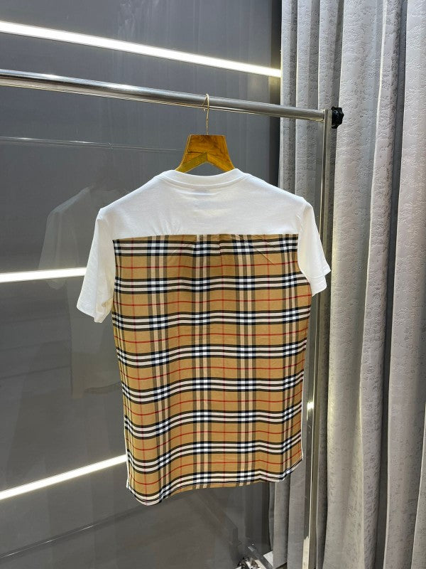 BURBERRY WHITE PREMIUM TURKISH T-SHIRT