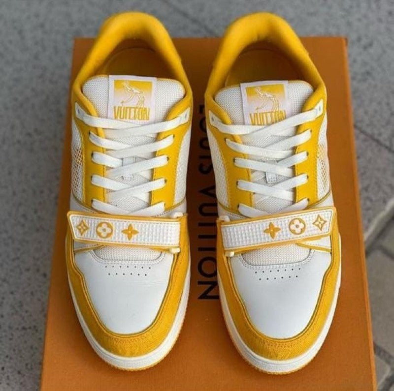 Louis Vuitton Lv Trainer Yellow White