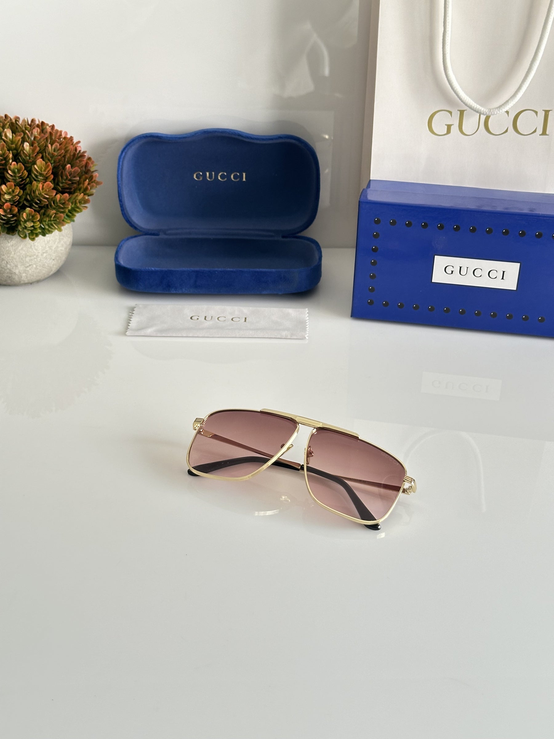 Gucci 0840 Gold Brown Candy