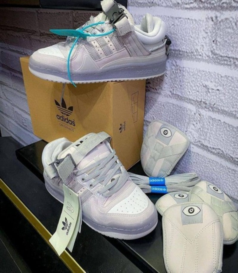 adidass bad bunny grey