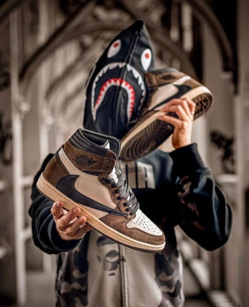 Air JORDAN 1 X TRAVIS SCOOT HIGH BROWN