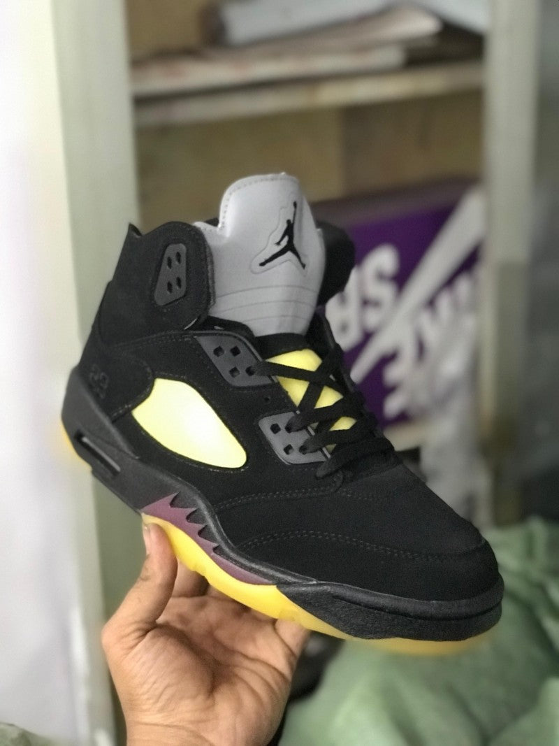 A Ma Maniere x Air Jordan 5 Burgundy Crush Black Pale Ivory FIX