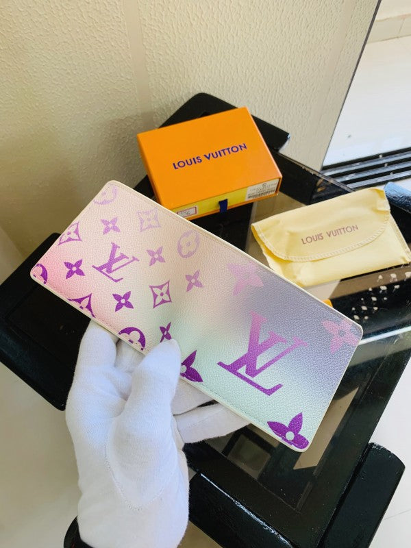 6 LV LOUIS VUITTO PRINTED PREMIUM QUALITY WALLET FULL KIT