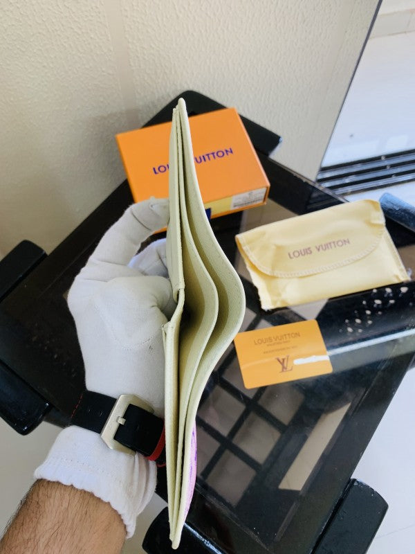 6 LV LOUIS VUITTO PRINTED PREMIUM QUALITY WALLET FULL KIT