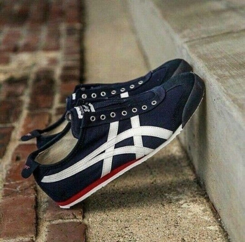 Onitsuka Tiger Slipon Navy Blue White Sale