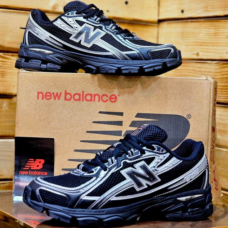 New Balance 740 Black Silver Running Shoes 143