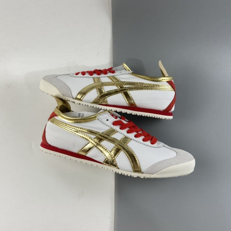 Onitsuka Tiger Mexico 66 White Gold Red (155)
