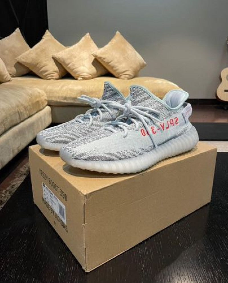 yeezy v2 tint blue ua with bill bag og kit socks