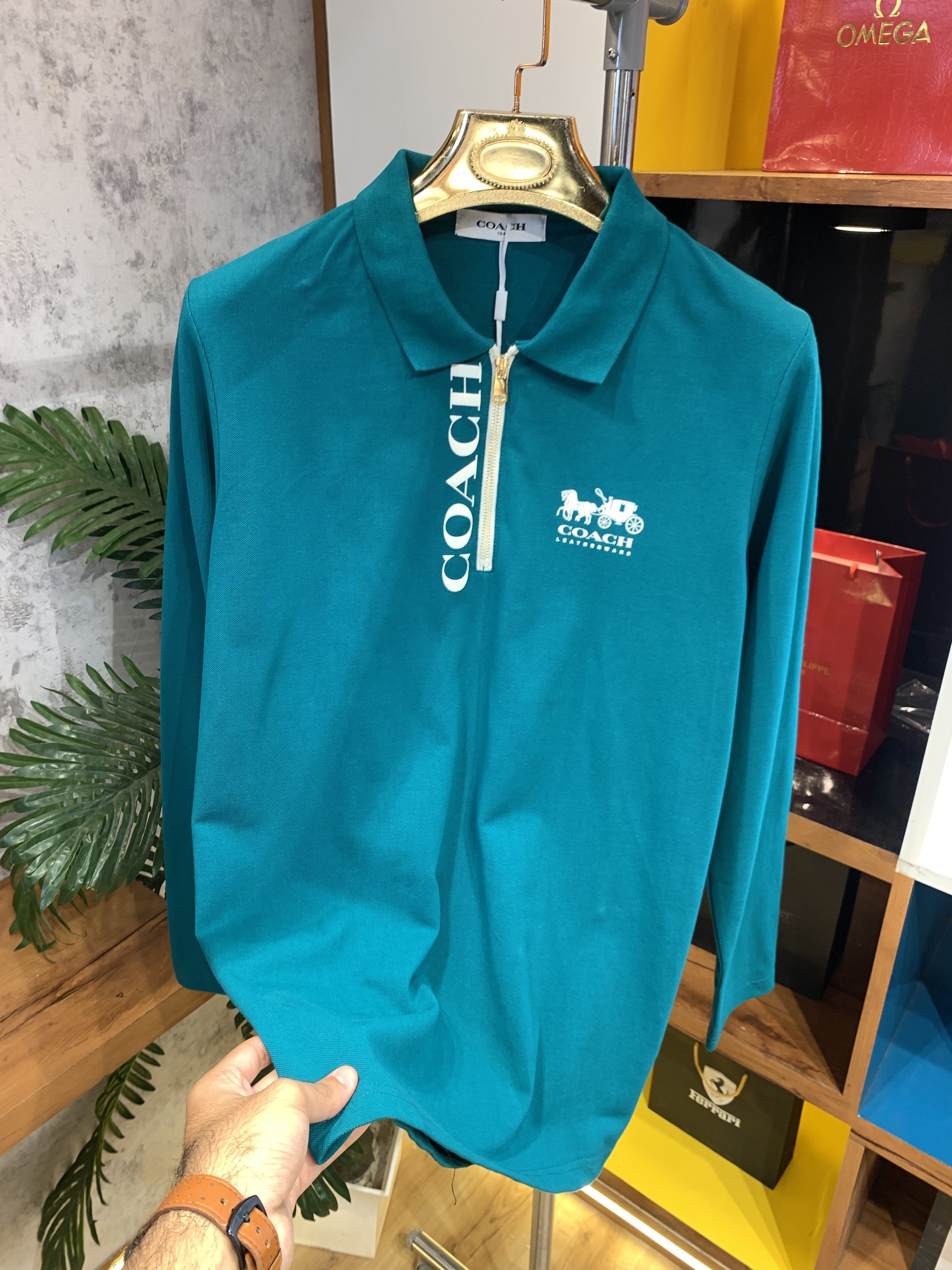 COAC H FULL SLEEVES POLO NECK