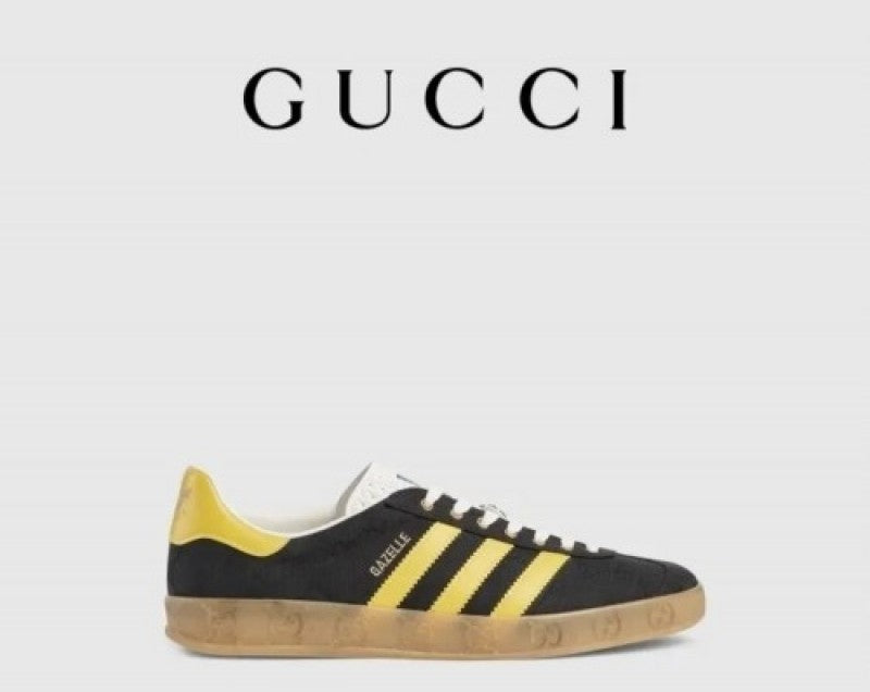 adidass x .Gucci Gazelle Black Yellow fix