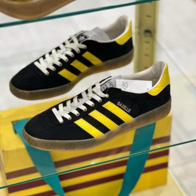 adidass x .Gucci Gazelle Black Yellow fix