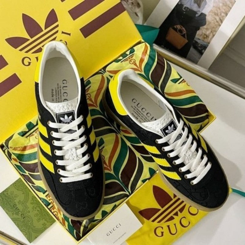 adidass x .Gucci Gazelle Black Yellow fix