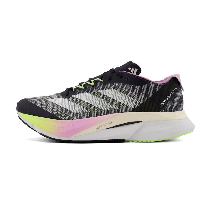Adidaas Adizero Boston 12 Aurora Black Zero Metallic Green Spark