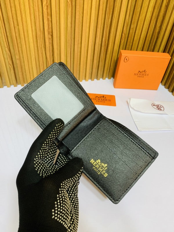 201 HERMES FULL BLACK PREMIUM QUALITY WALLET WITH BOX