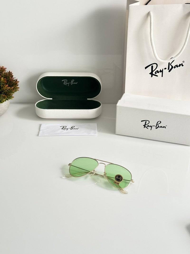 Rayban Aviator Gold SEAGreen