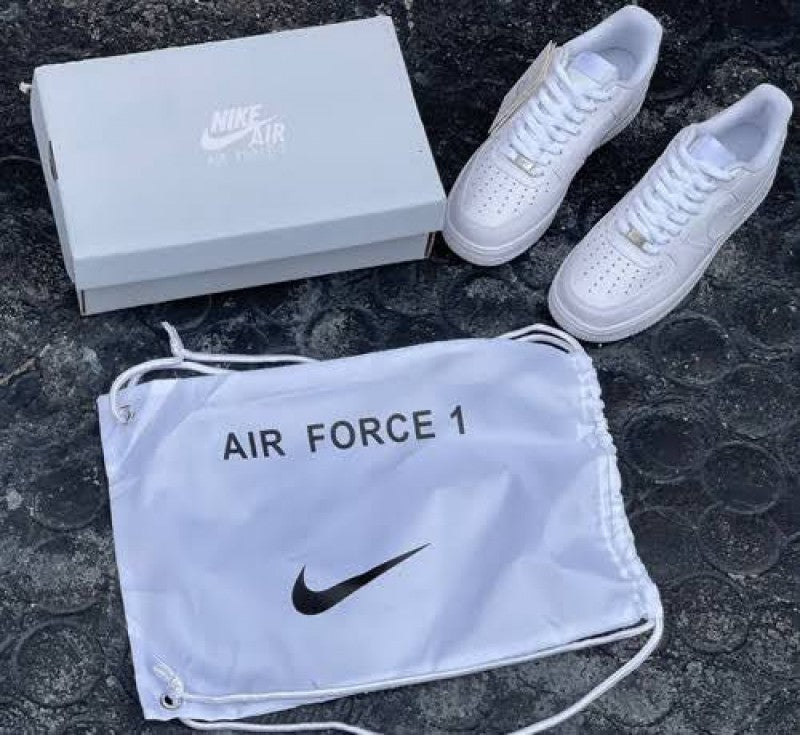 .ni.ke Airforce 1 white men s semi ua with og box card dust bag n all