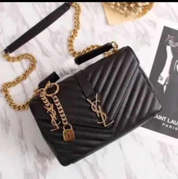 YSL LOCK ENVELOPE BAG WITH DUST BAG