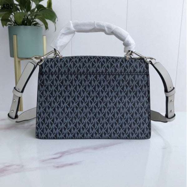 MICHAEL Michael Kors Ludlow Signature Leather Satchel Bag with box 71