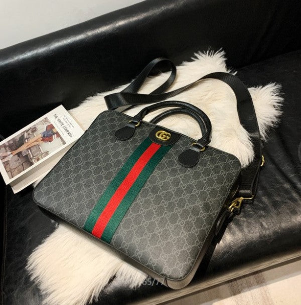 GUCC I laptop bag hand bag with belt 124