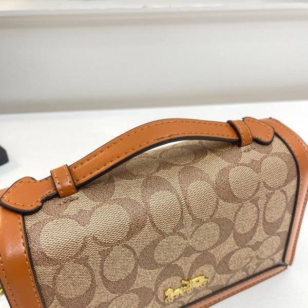 COAC H handbag with dual belt with box 166