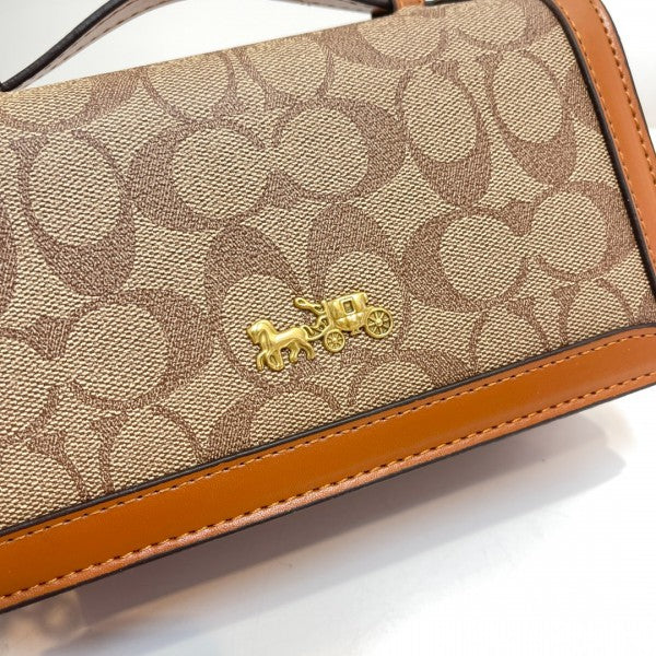 COAC H handbag with dual belt with box 166