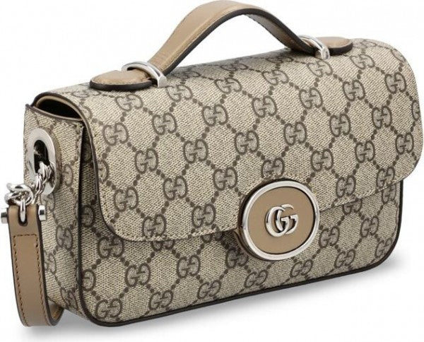 GUCC I Petite GG small monogram shoulder bag with double box 176