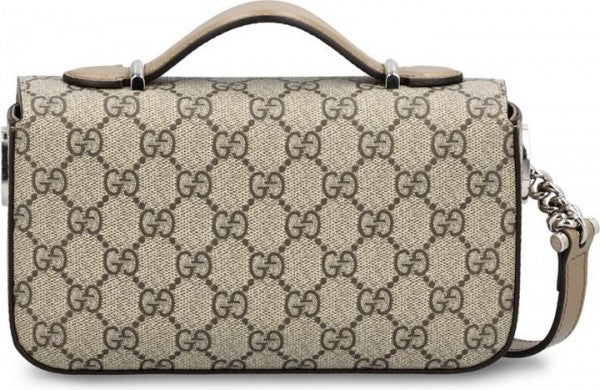GUCC I Petite GG small monogram shoulder bag with double box 176