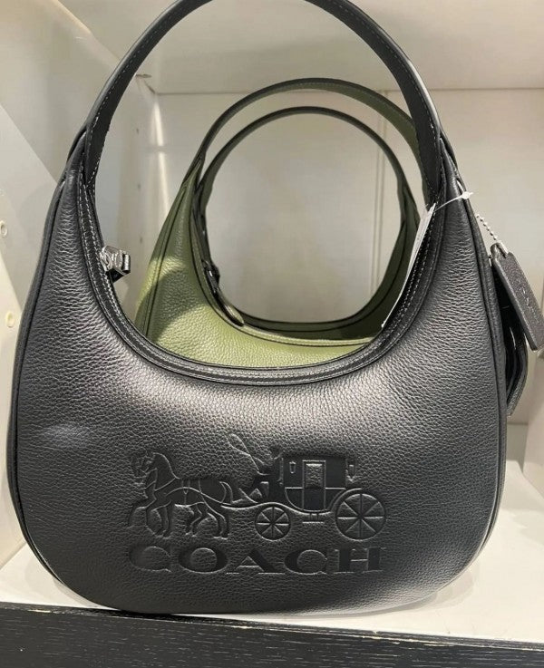 COAC H CARMEN SHOULDER BAG IN SIGNATURE JACQUARD With folding box 193