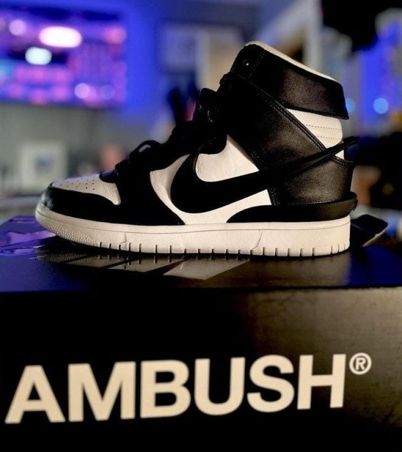 dunk high x ambush black white