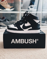 dunk high x ambush black white