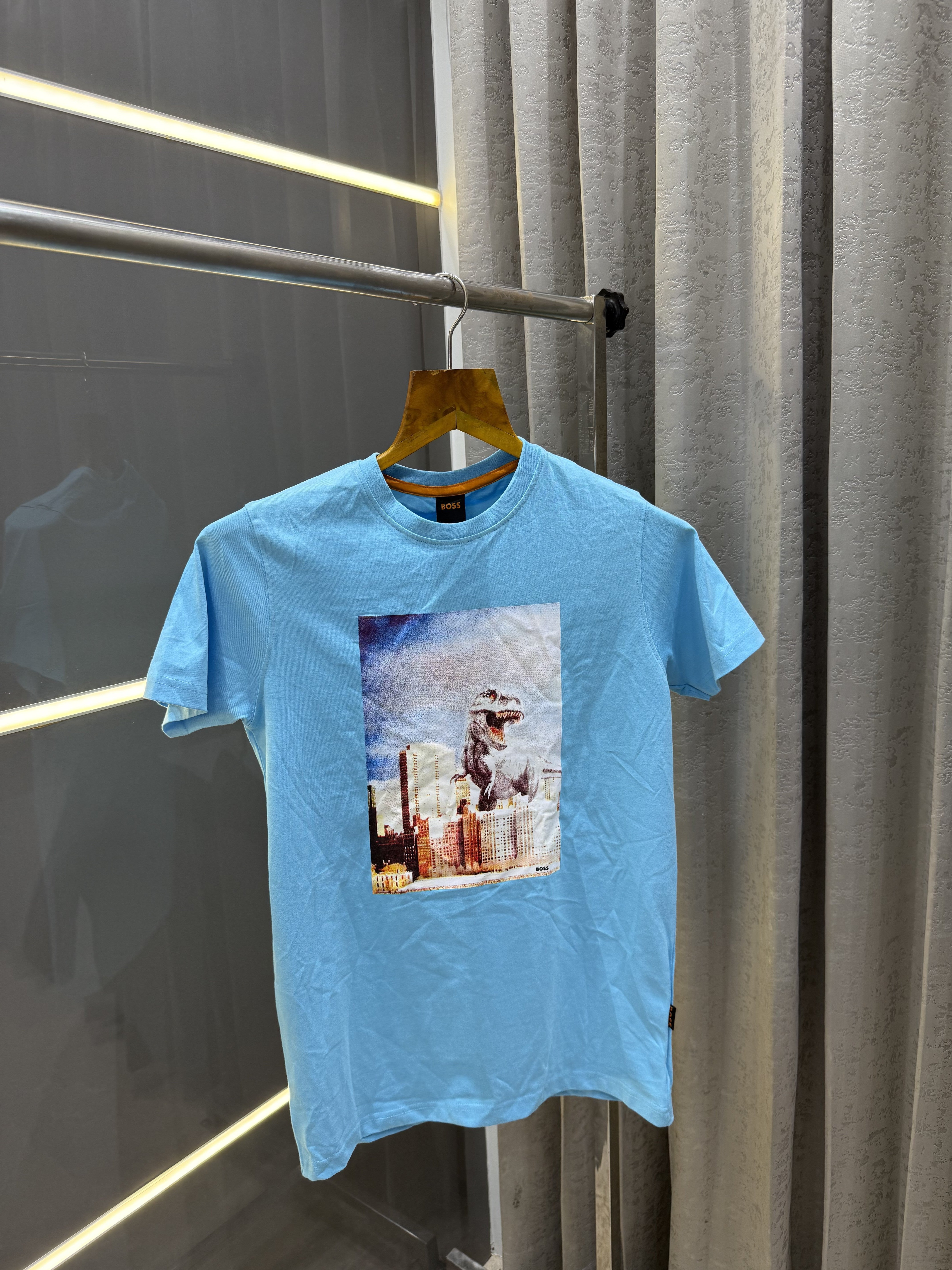 Big sale BOSS BLUE PRINTED PREMIUM T-SHIRT