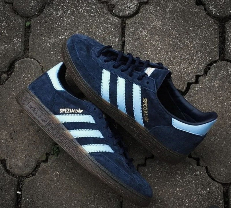 Adidass Handball Spezial Navy Gum Clear Sky Blue Shoes