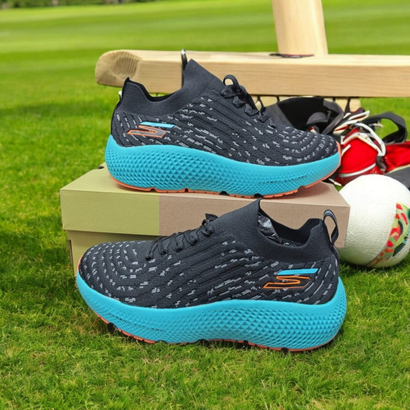 Skecher ss Max Road Hyper Burst Black Blue 234