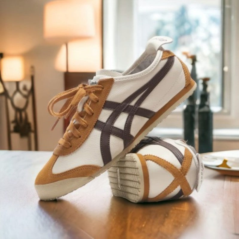 ONITSUKA TIGER SNEAKERS MEXICO 66 CREAM LICORICE BROWN Fix