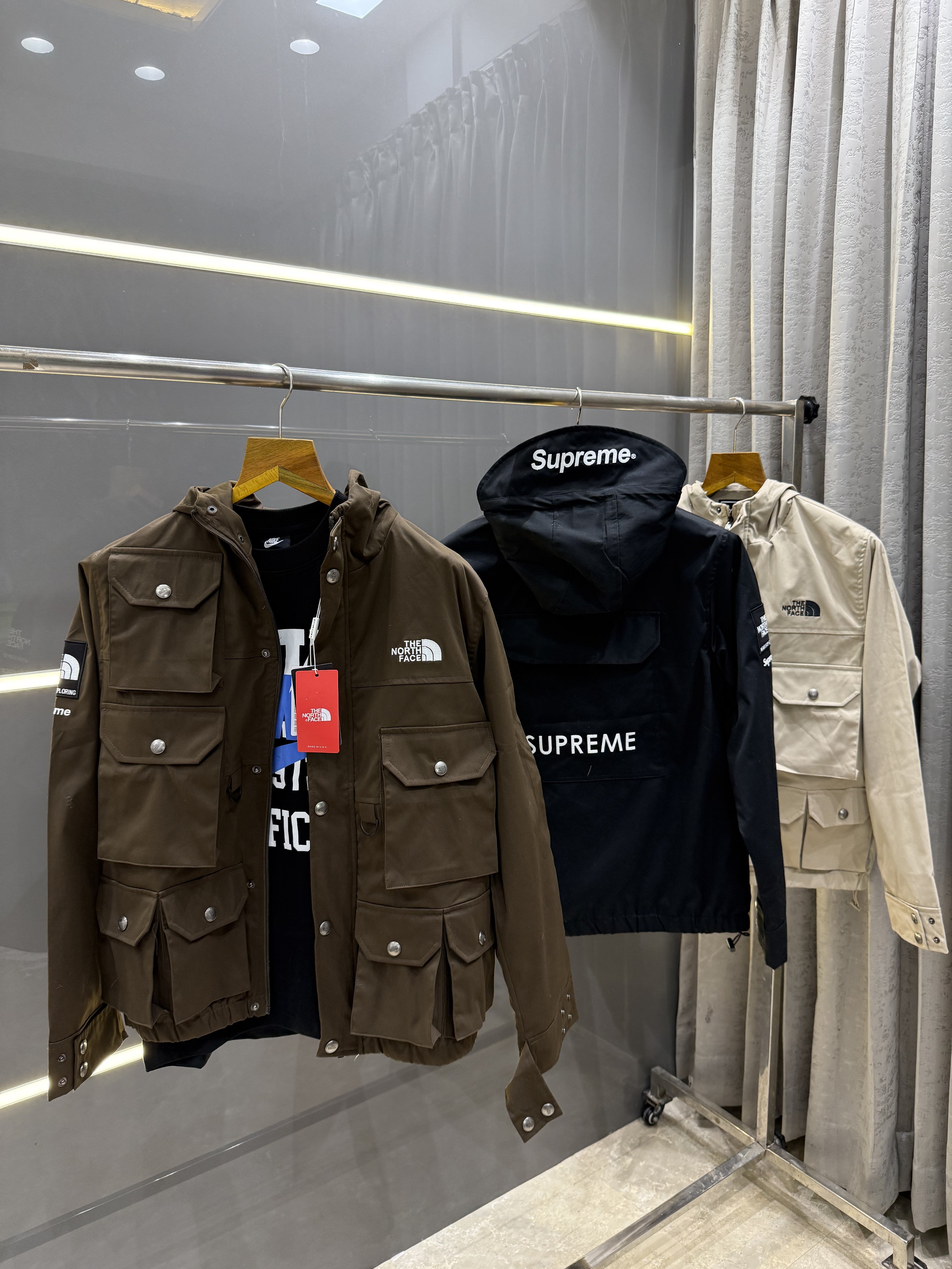 Gucc.i X Supreme Beige Premium Jakcet