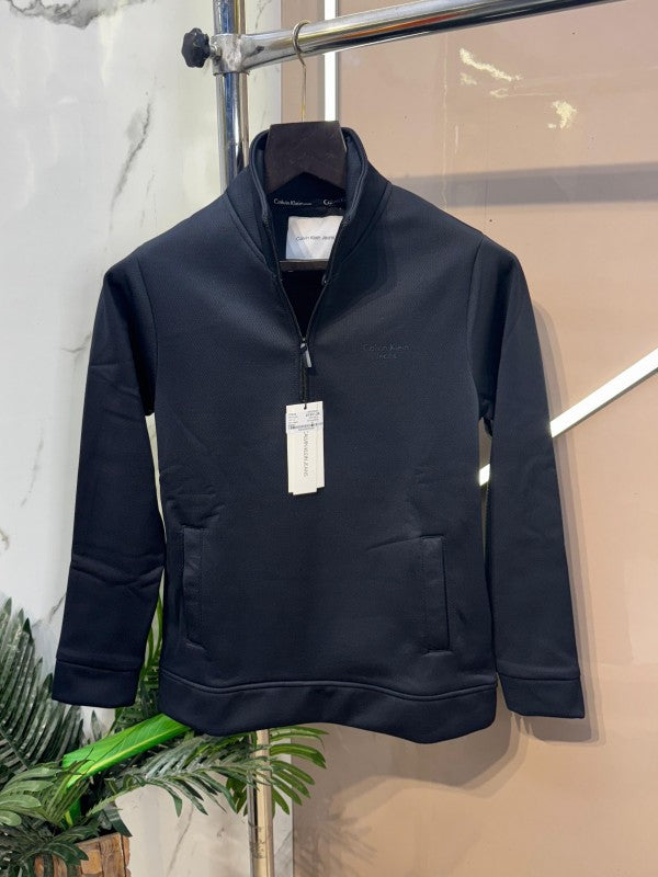 CALVIN.KLEIN.BLACK.IMPORTED.HEAVY.GSM.FABRIC.FRONT.BRAND.LOGO.VERY.PREMIUM.SWEATSHIRT