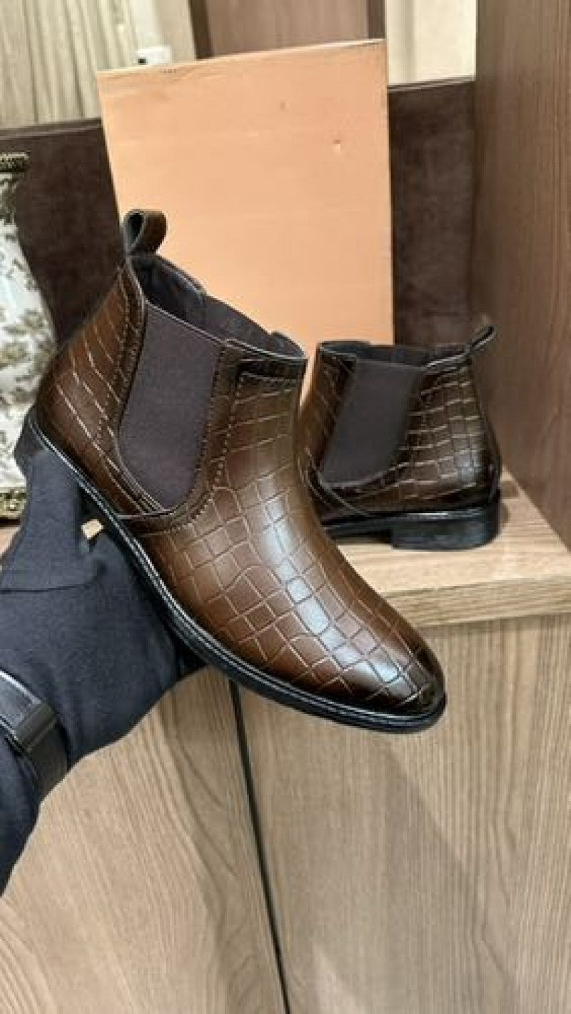 ZAR A BROWN LONG SHOES