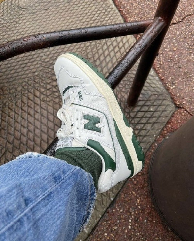 New Balance 550 White Green for women fix
