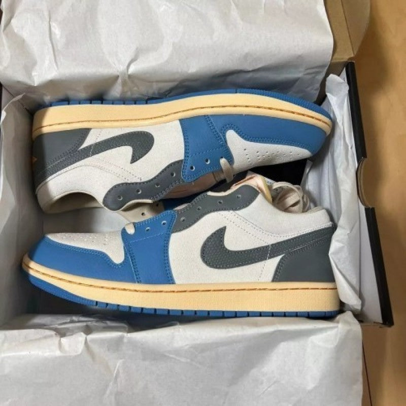 . Air jordan retro 1 low tokyo vintage unc grey SALE