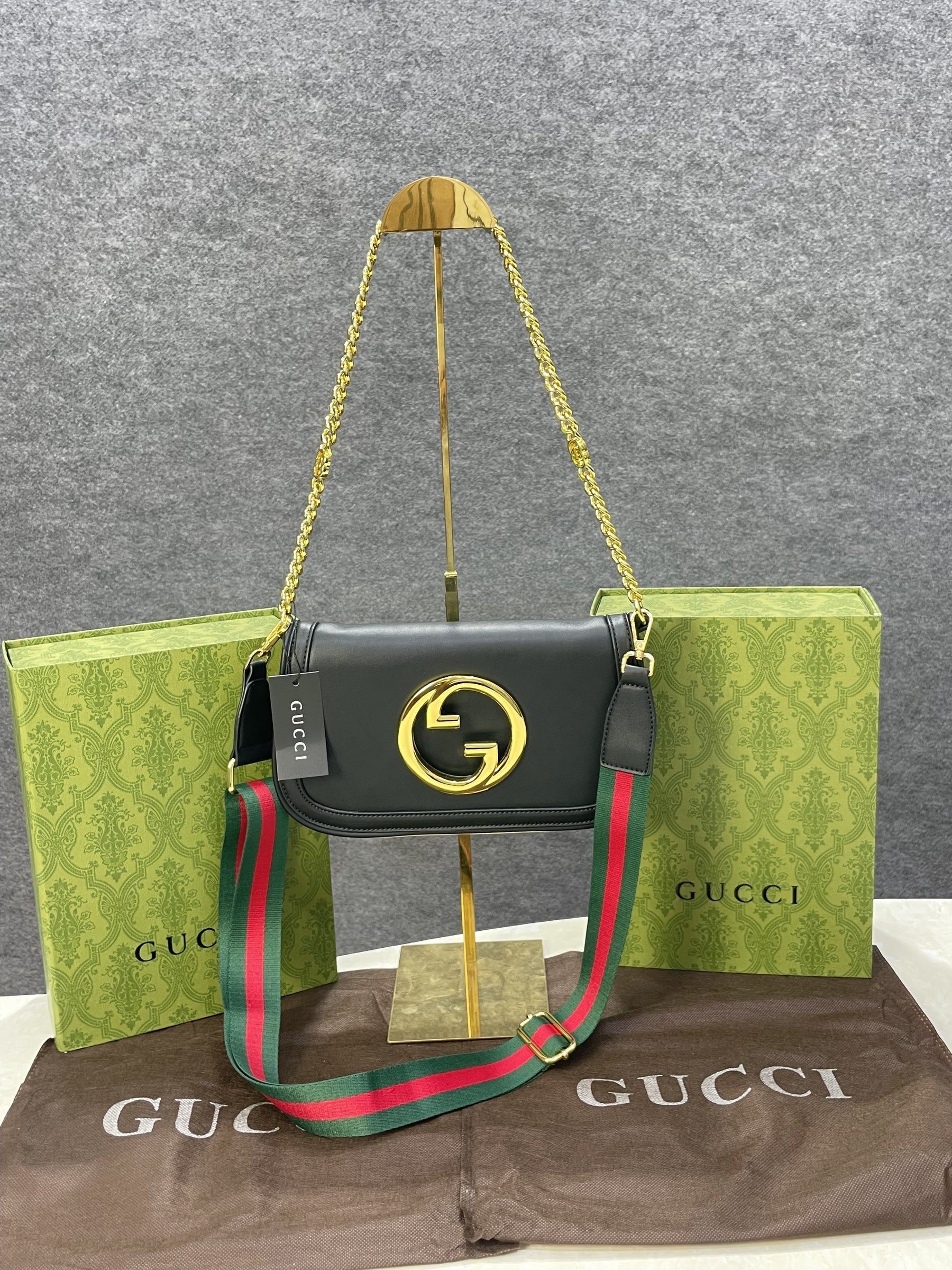 Gucc I Blondie hand bag With folding box 283