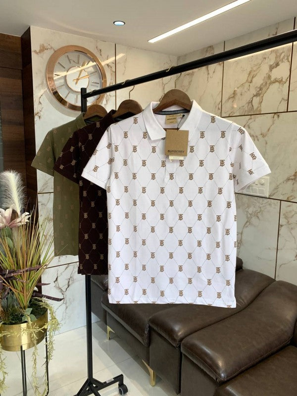 BURBERR Y POLO T-SHIRT 1087 WHITE