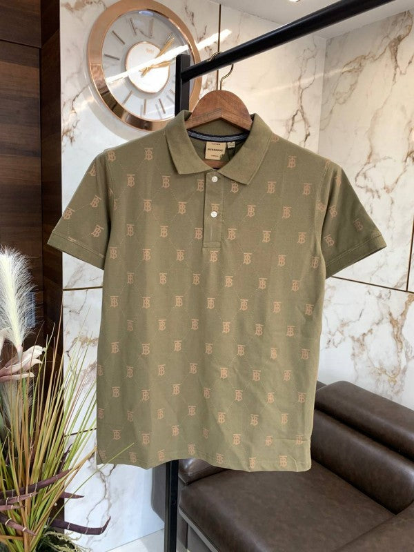 BURBERR Y POLO T-SHIRT 1087 GREEN